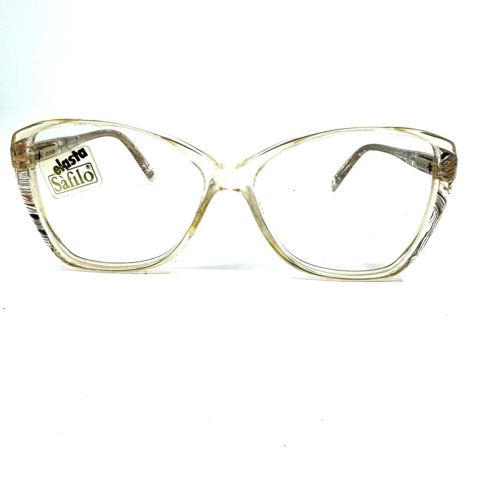 Safilo Elasta L 643 Eyeglasses Frames Cat‎ Eye New Dead Stock 57-15-140 H12157